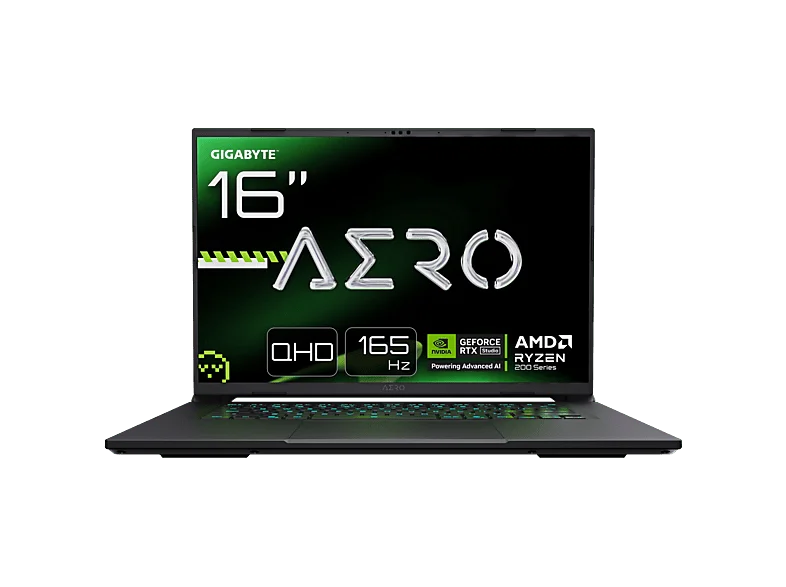 Portátil gaming - Gigabyte AERO X16 3VHK3ESC93AH, 16" WQXGA, AMD Ryzen™ 7 260, 16GB RAM, 512GB SSD, GeForce RTX™ 5060, Windows 11 Home