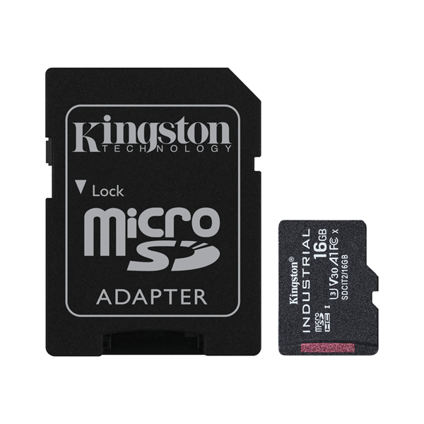 16GB MICROSDHC INDUSTRIAL C10 A1 PSLC CARD + SD ADAPT ER