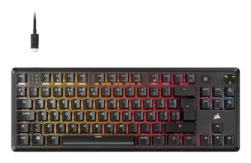 Teclado Corsair K70 CORE TKL Gaming USB Negro CH-911911E-NA