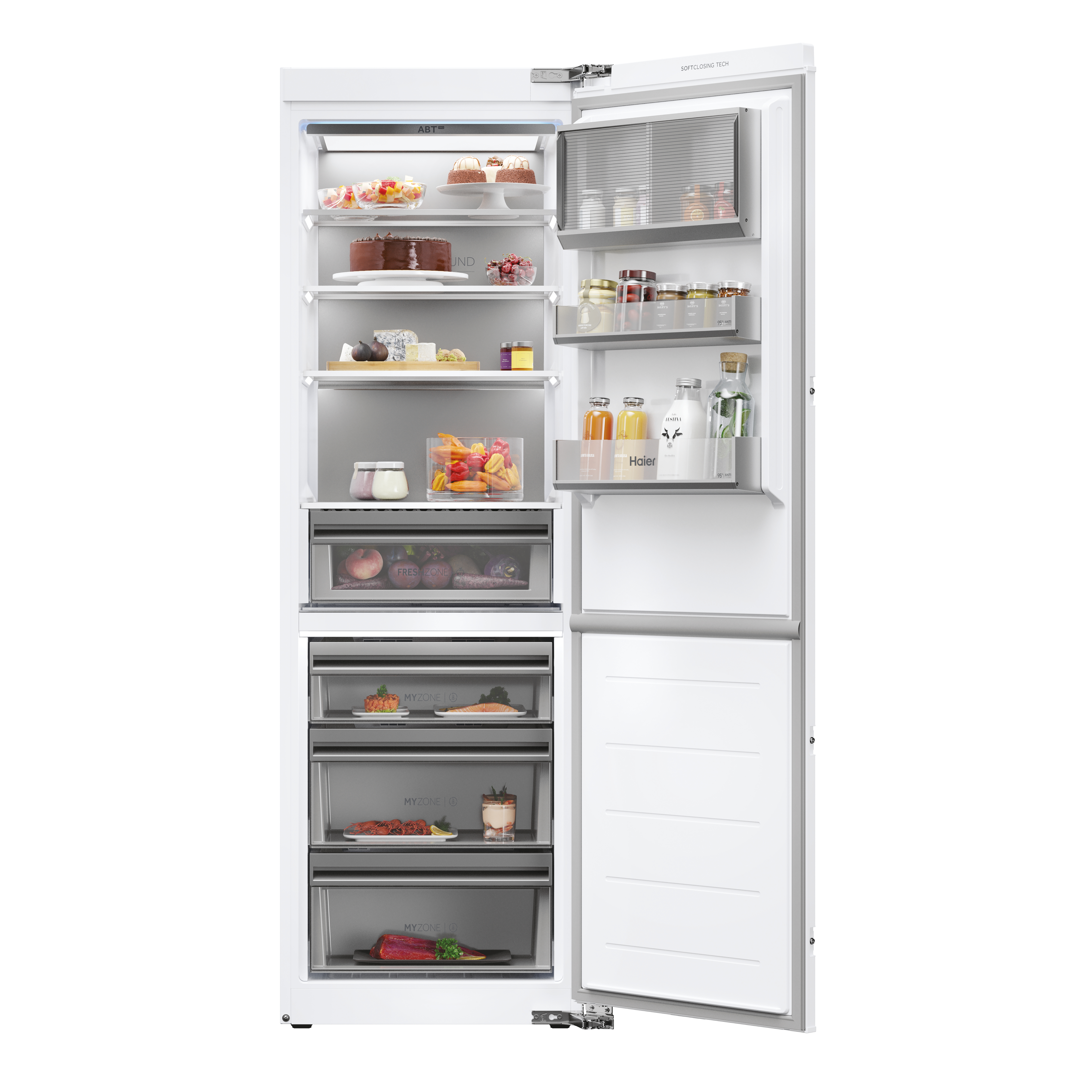 Haier - Frigorífico 1 puerta Integrable Haier, Motor inverter, Iluminación Daylight - HMLT7518EWF.