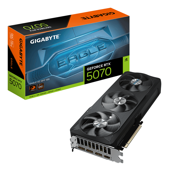 Tarjeta Gráfica GIGABYTEGeForce RTX 5070 GDDR7 12GB Negro