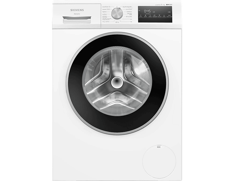 Lavadora carga frontal - Siemens WM14N292EP, 9 kg, 1400 rpm, 14 programas, SmartFinish, Motor iQdrive, Blanco