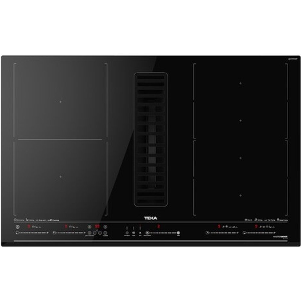 Teka - Placa de inducción Teka 6 zonas de cocción, extractor integrado - AFF 87601 MST.
