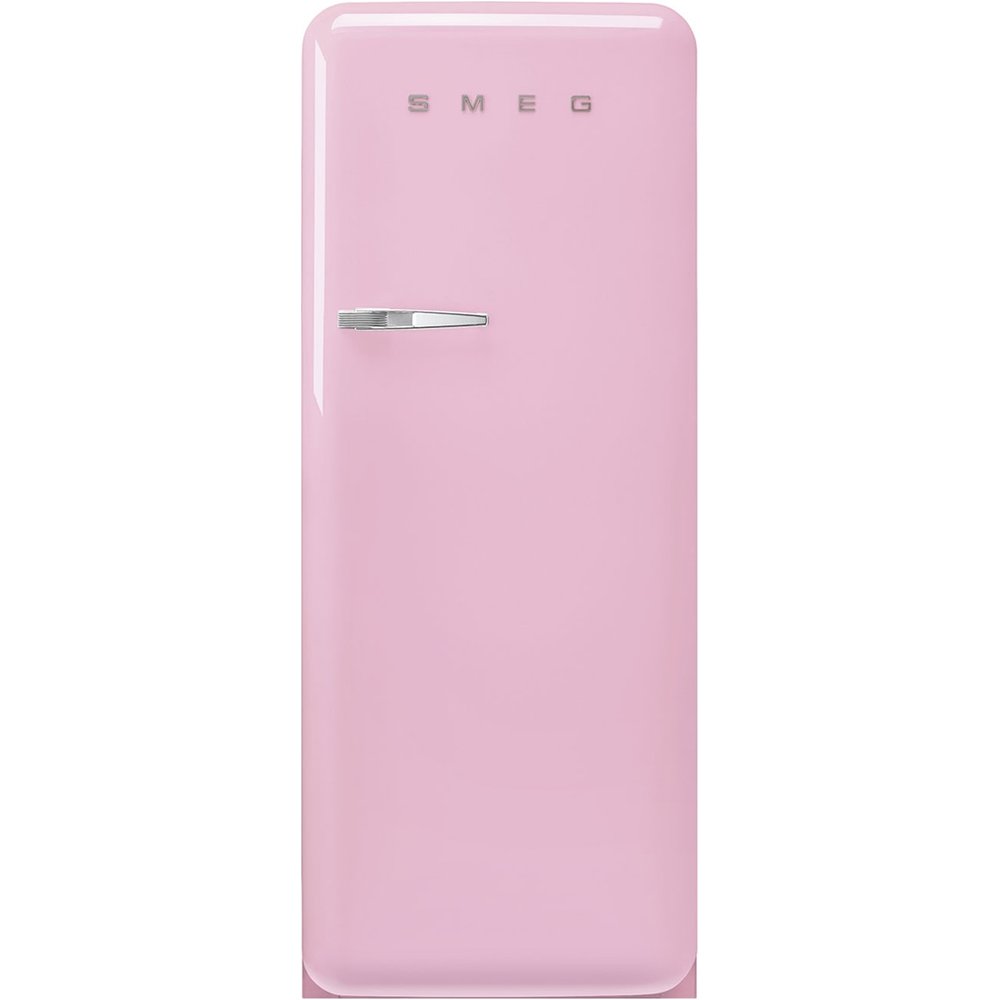 Smeg - Frigorífico 1 puerta Smeg, Compresor Inverter, 270 litros, Rosa, apertura a la derecha - FAB28RPK6.