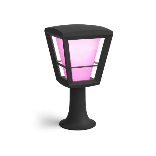 Philips Hue White & Color Ambiance Lámpara De Pedestal Para Exteriores Econic Negro