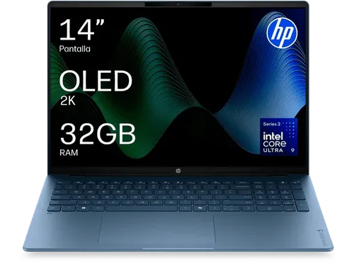 Portátil - HP OmniBook 5 Next Gen AI 14-hh0002ns Copilot+PC, 14"2K, Intel® Core™ Ultra 9 386H,50 TOPS, 32GB RAM, 1TB SSD, Windows11 Home, Sin cargador