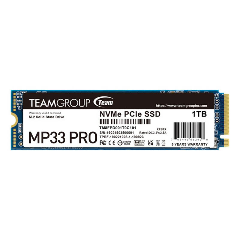 Team Group MP33 PRO 1TB Gen3 PC Ie x4 NV Me