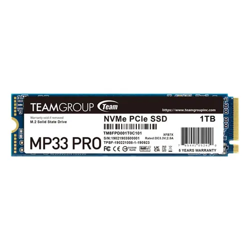 Team Group MP33 PRO 1TB Gen3 PC Ie x4 NV Me