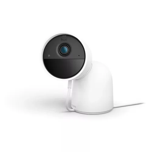 Hue Cámara De Seguridad Con Cable Con Soporte De Escritorio Blanco