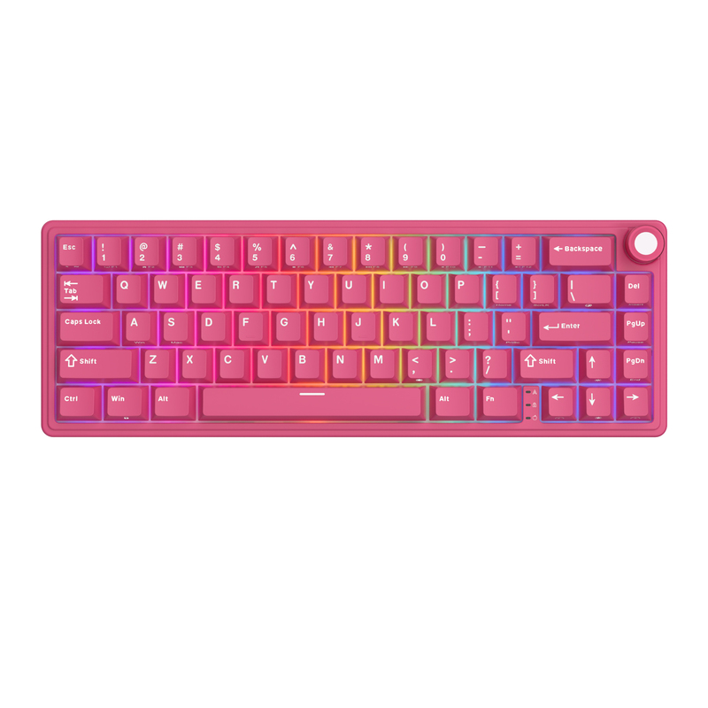 Royal Kludge R65 ISO-ES Hot-Swappable Switch Cream Berry Red