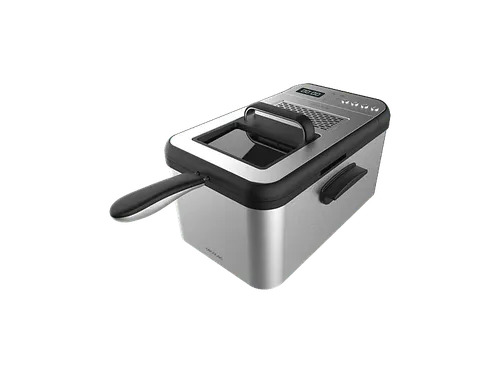 Freidora - Cecotec Cleanfry Luxury 3000, 2400W , 3.2 l, Plata