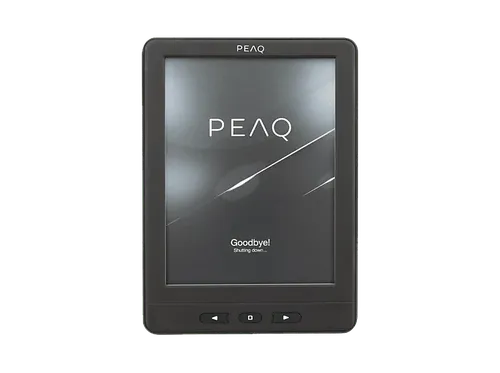 eBook - PEAQ Paperlight, 6", 4GB, 1024x758 pixels, 16 Niveles de Gris, Incluye Funda Protectora, Pantalla Retroiluminada, Negro