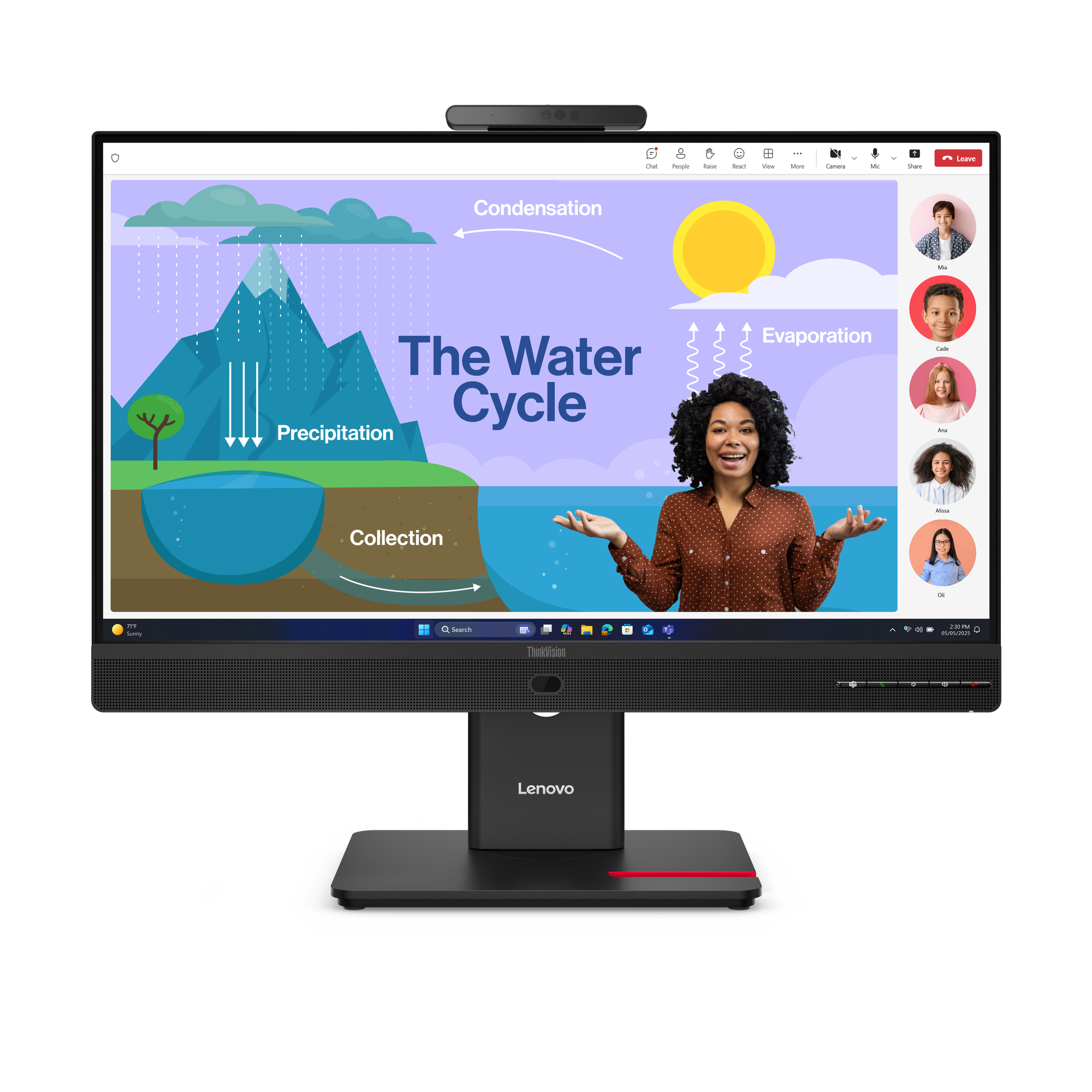 LENOVO ThinkVision T24D-4v Monitor ThinkVision 23.8" LED IPS Full HD HDMI Altavoces
