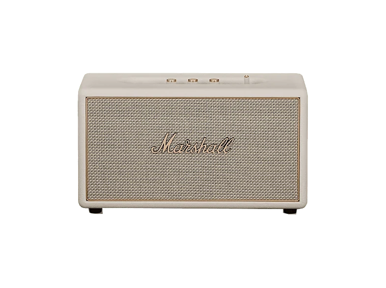 Altavoz estéreo - Marshall Stanmore IV, 110W, 1 woofer clase D de 60W y 2 tweeters 25W, BT, AUX RCA, Crema