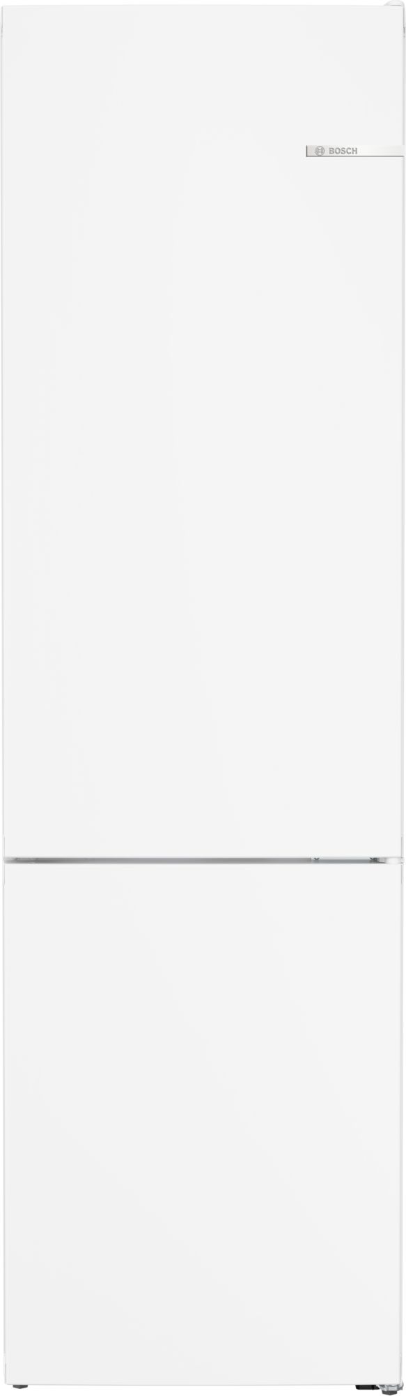 Frigorífico dos puertas - Bosch KGN39VWDC, Serie 4, Total NoFrost, 203 cm, 368 l, Cajón VitaFresh, Sistema MultiAir Flow, Blanco