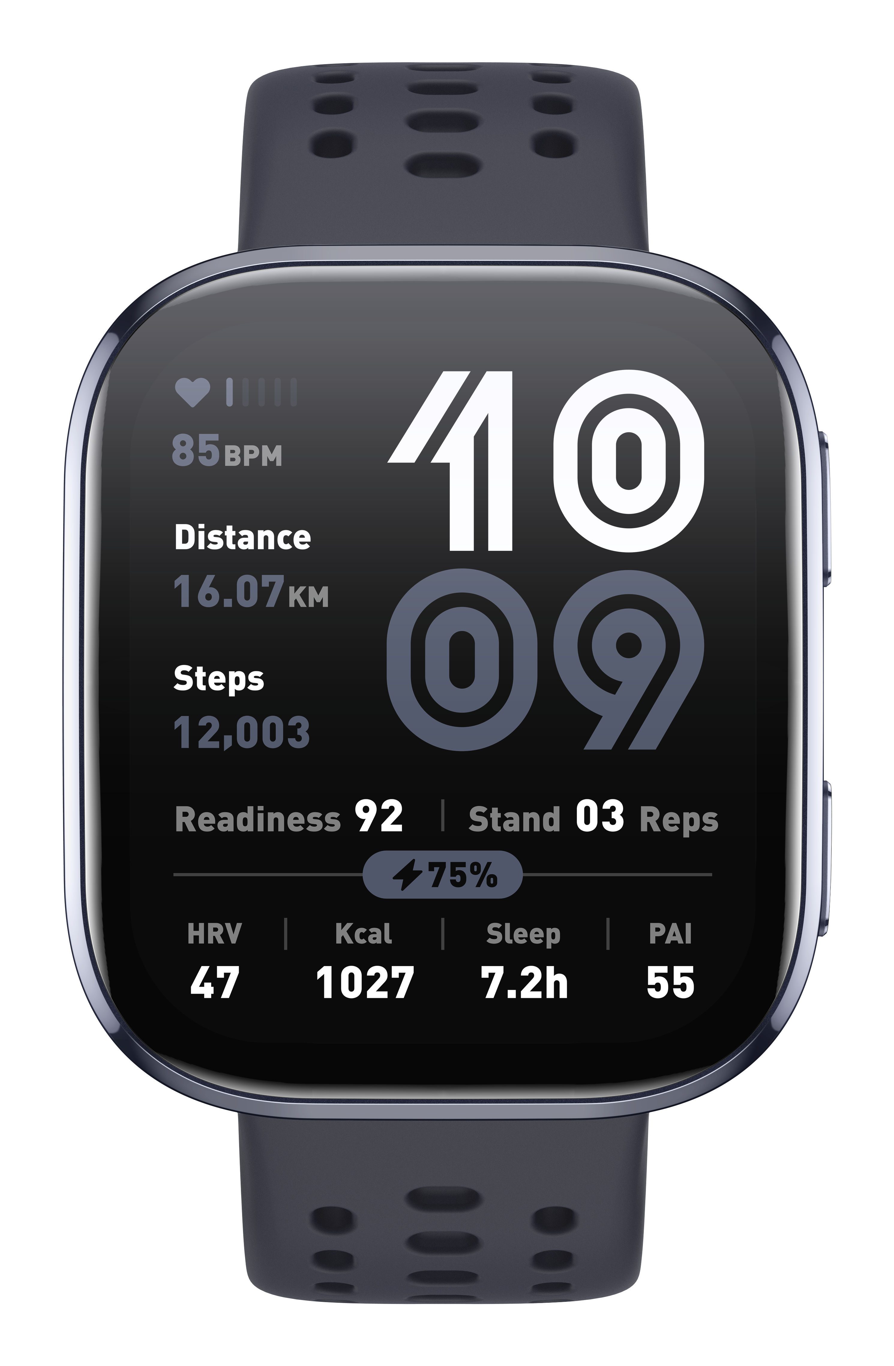 Smartwatch - Amazfit Bip 6, 22mm, Pantalla AMOLED de 1.97", 5 ATM, 14 días Autonomía, Negro