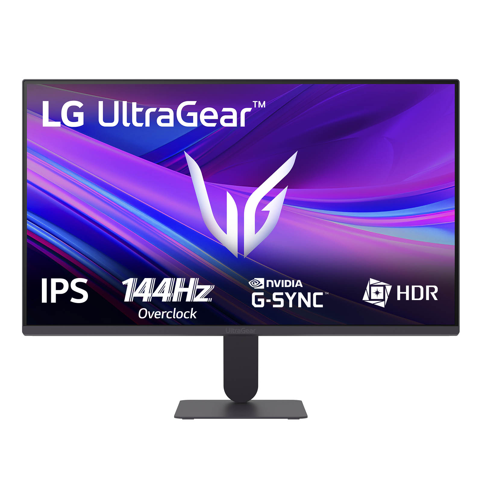 Monitor gaming - LG UltraGear™ 24G411A-B, 23.8" Full-HD, 144 Hz, 1 ms, IPS, HDR10, Morado Grisáceo