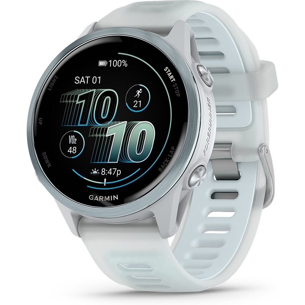 Garmin - Reloj smartwatch unisex Forerunner 570 42mm Blanco-Azul Garmin.