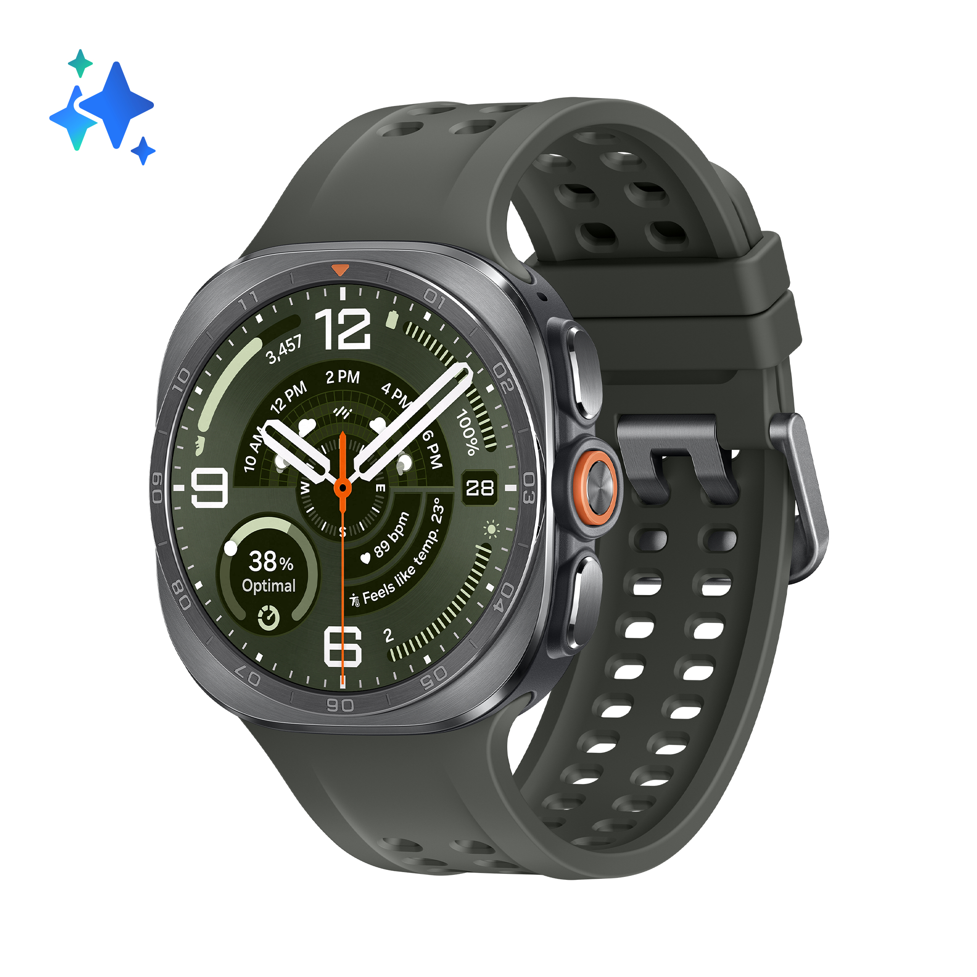 Smartwatch - Samsung Galaxy Watch Ultra 2 LTE, 47 mm, 4G, 1.47", Qualcomm SW6100, 64 GB, GB RAM, 800 mAh, Wear OS, Titanio Plata