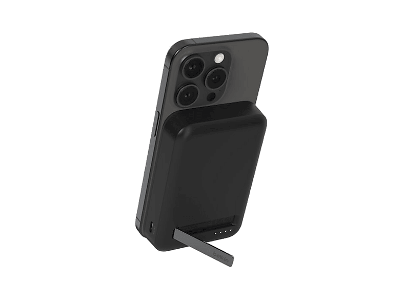 Powerbank - Belkin BoostCharge Pro Batería externa magnética 10K con Qi2 (15 W), 10000 mAh, 2x USB-C, Negro