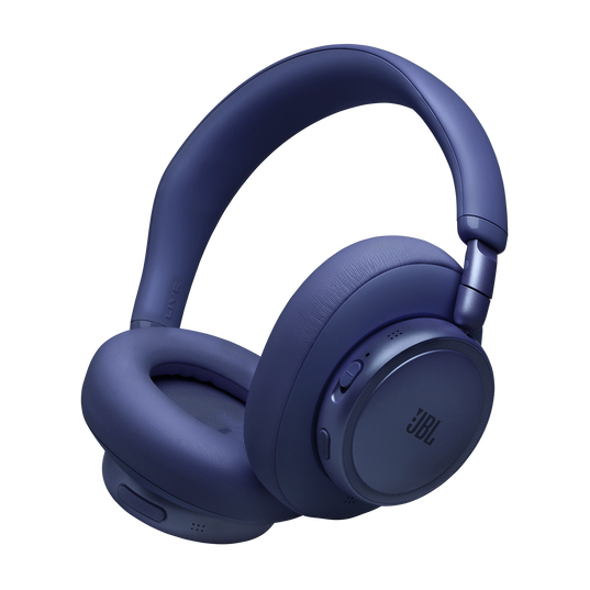Auriculares inalámbricos - JBL Live 780NC, Circumaurales, Bluetooth 6.0, Cancelación de ruido adaptativa 2.0, Sonido Espacial, 80h autonomía, Azul