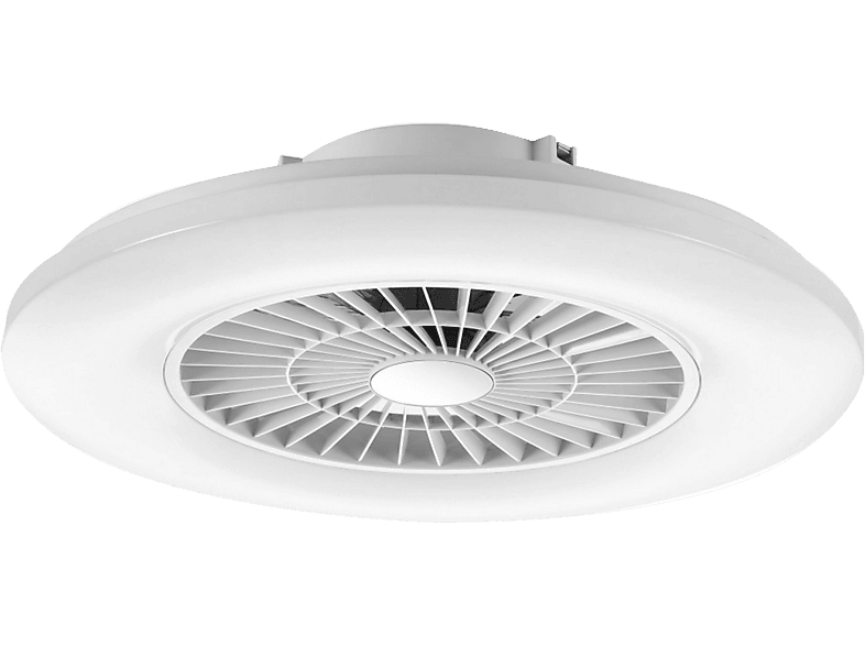 Ventilador de techo con luz - Muvit iO MIOCLF001, De techo, Con ventilador, WiFi, Compatible Asistentes Voz, Blanco
