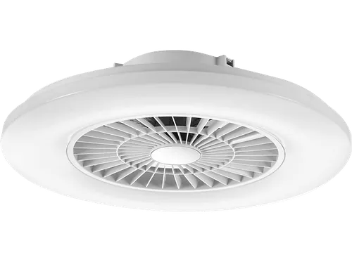Ventilador de techo con luz - Muvit iO MIOCLF001, De techo, Con ventilador, WiFi, Compatible Asistentes Voz, Blanco