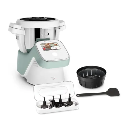 Moulinex i-Companion Touch, Robot De Cocina, 4,5L, Accesorios, 14 Programas Automáticos, Modo manual, Wifi y Bluetooth, App Moulinex, Eucalipto