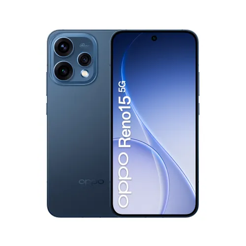 Oppo Reno15 5G 512GB Twilight Azul Batería de 6500 mAh 8GB de RAM Potencia Snapdragon
