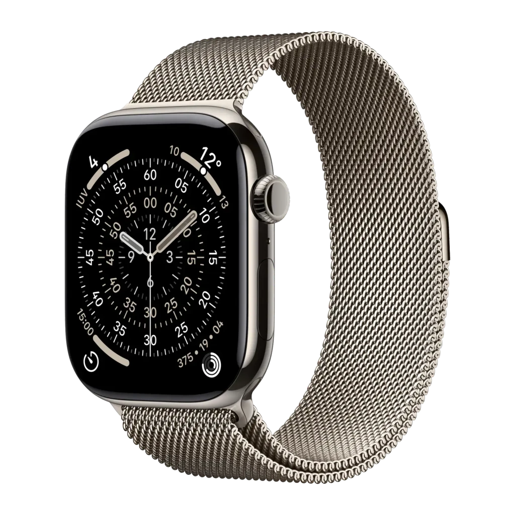 Apple Watch Series 11 GPS + Cellular 46mm Titanio Natural pulsera Milanese Loop M/L