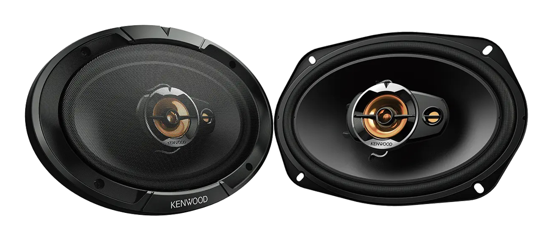 Altavoces de coche Kenwood 3 vías 80W RMS Negro KFC-S6977EX