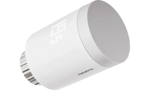 Válvula termostática - Netatmo NET0044, Pack 1, Compatibilidad con Matter, App Home + Control, Blanco