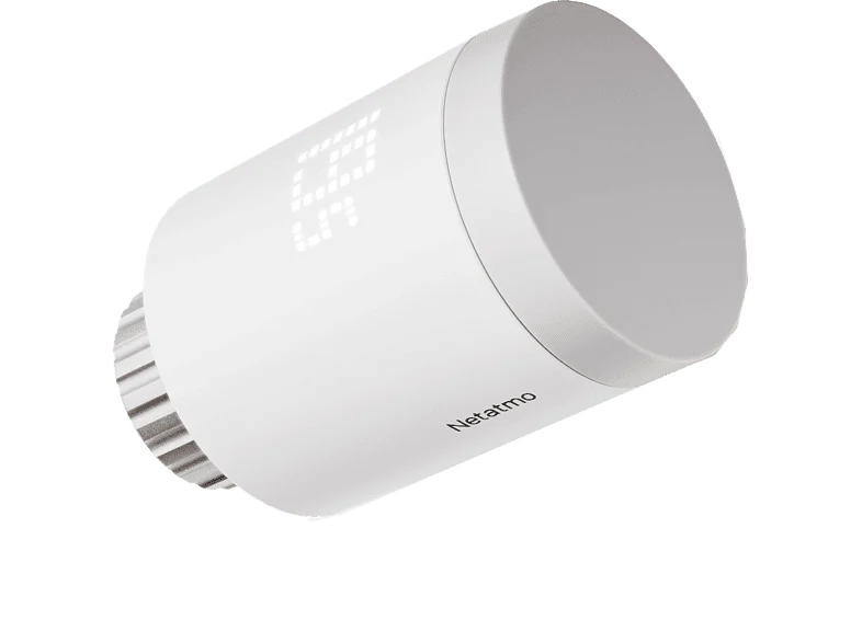 Válvula termostática - Netatmo NET0044, Pack 1, Compatibilidad con Matter, App Home + Control, Blanco