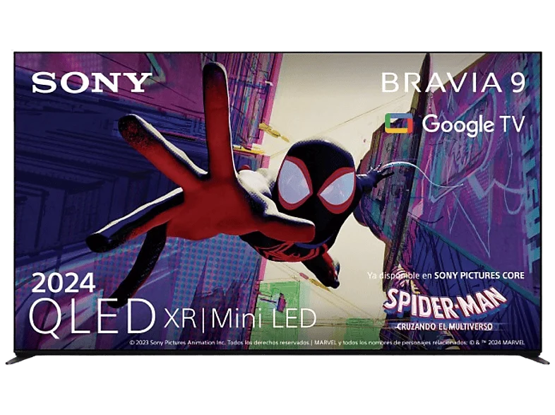 TV QLED 85" - Sony Bravia 9, XR Mini LED, 4K HDR, Google Smart 2024, Gaming PS5, IMAX, Dolby Atmos/Vision, Chromecast, Airplay, 120Hz, 85XR90