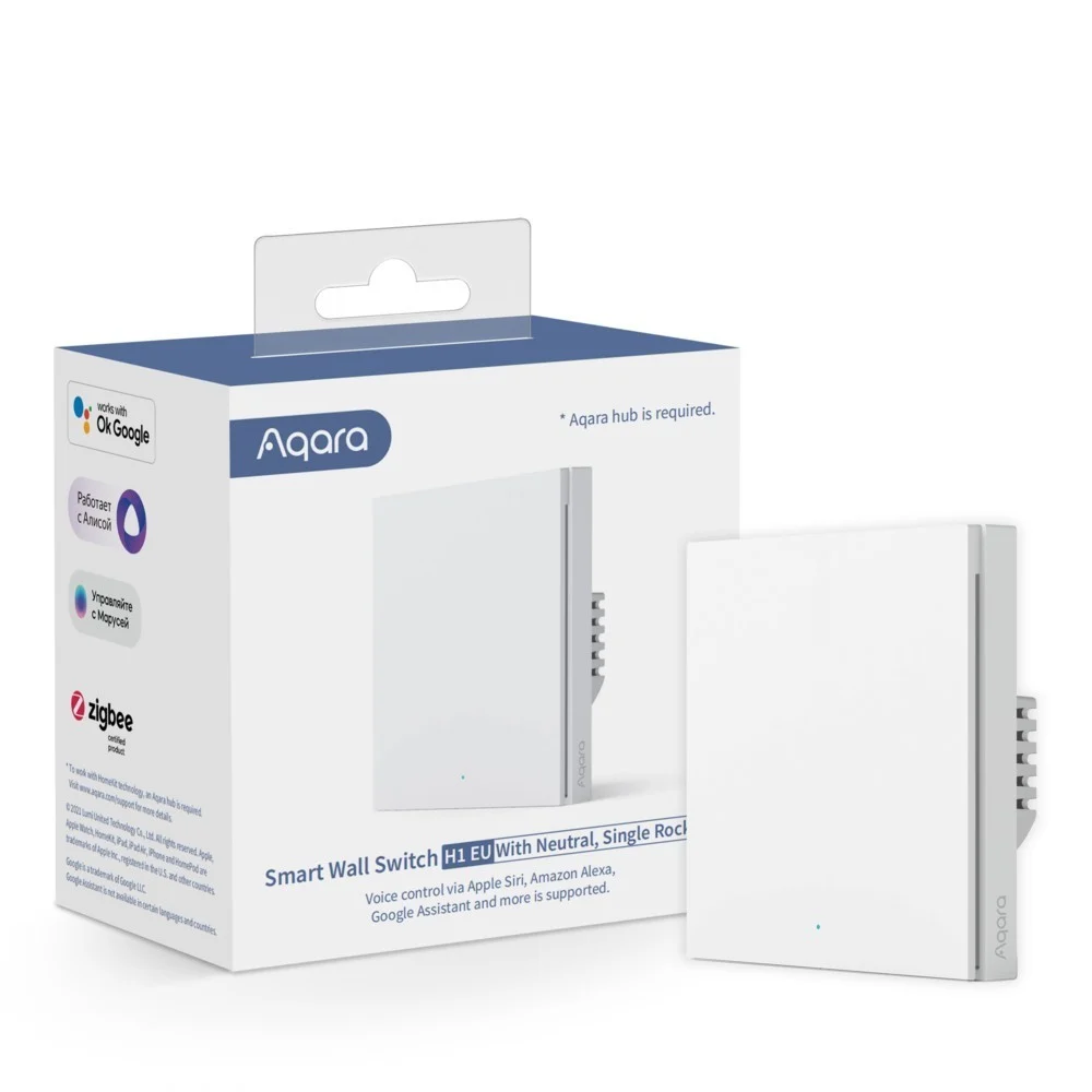 Aqara WS-EUK03 interruptor de luz Policarbonato (PC) Blanco WS-EUK03