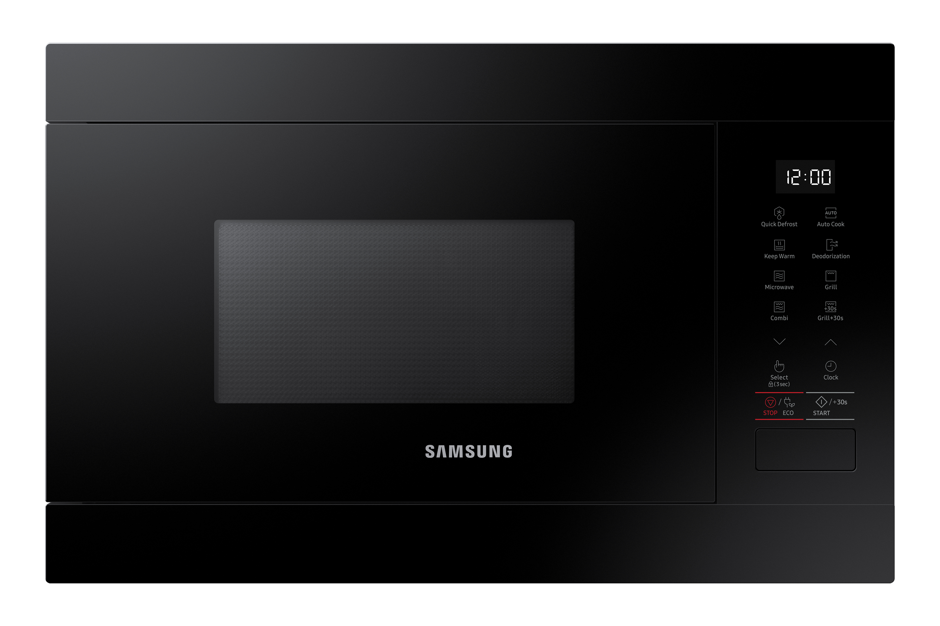 Microondas integrable - Samsung MG22M8254AK/E1, 850W, 6 niveles, Grill, 22l, Negro