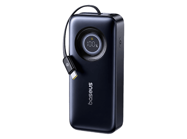 Powerbank - Baseus EnerCore, Retráctil, 20000mAh, 67 W, Carga rápida, Monitoreo de carga, Negro
