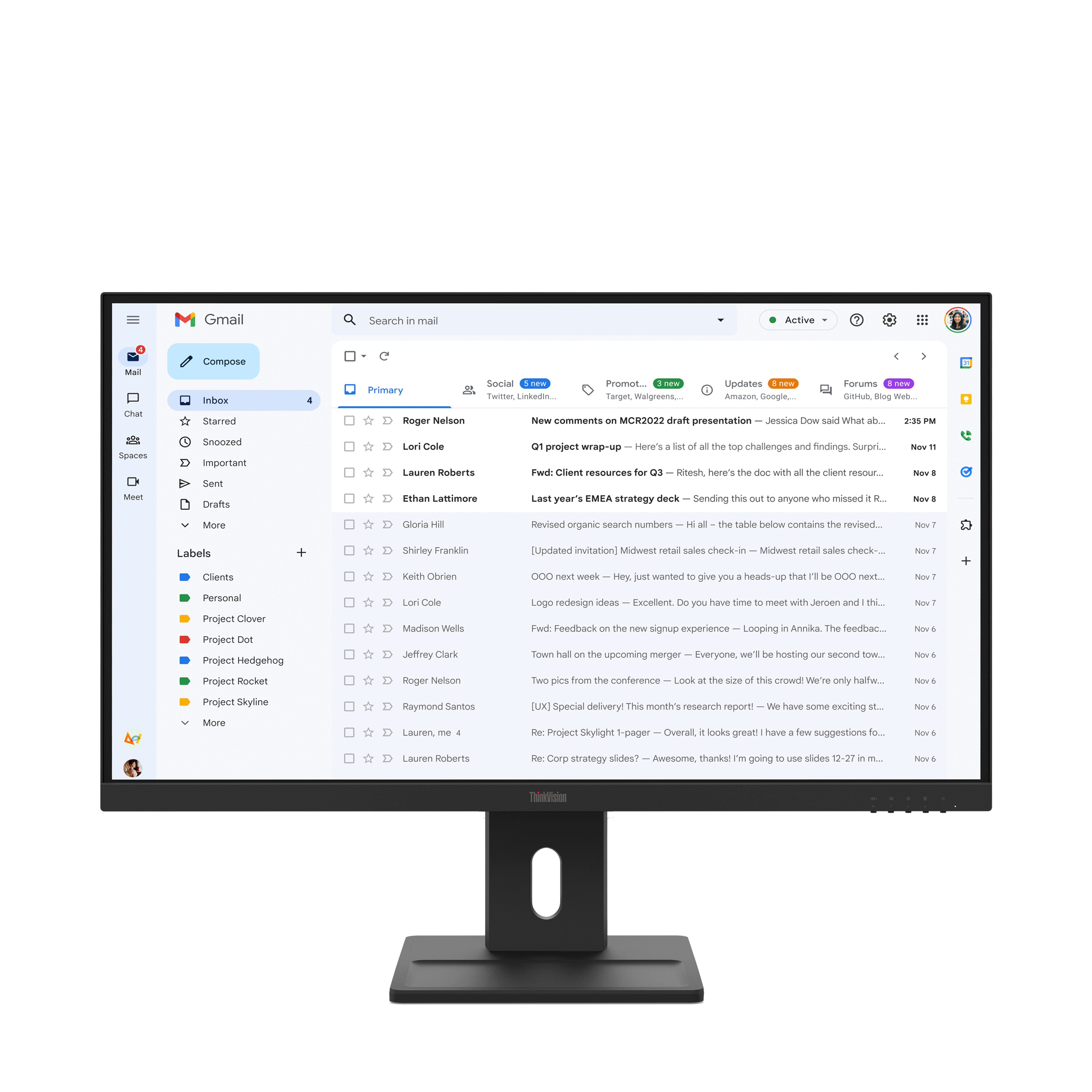 Lenovo ThinkVision E27-40 pantalla para PC 68,6 cm (27") 64BCMAT4EU