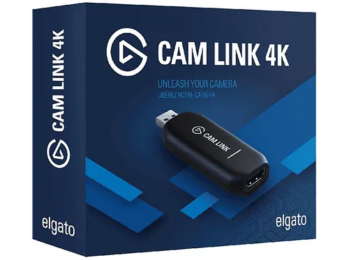 Capturadora de vídeo - Elgato Cam Link 4K 10GAM9901, USB, HDMI, Negro