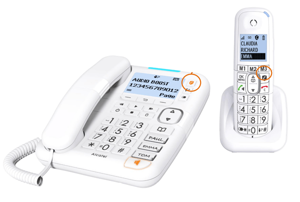 TELEFONO SOBREMESA ALCATEL DEC XL785 COMBO BLANCO