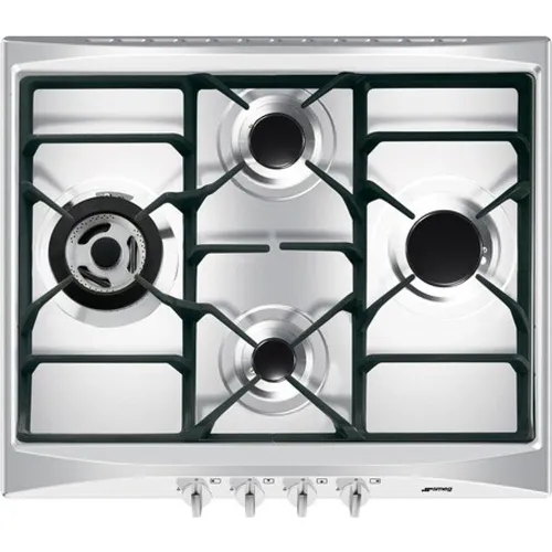 Smeg - Placa gas Smeg 4 quemadores - SR264XGH2.