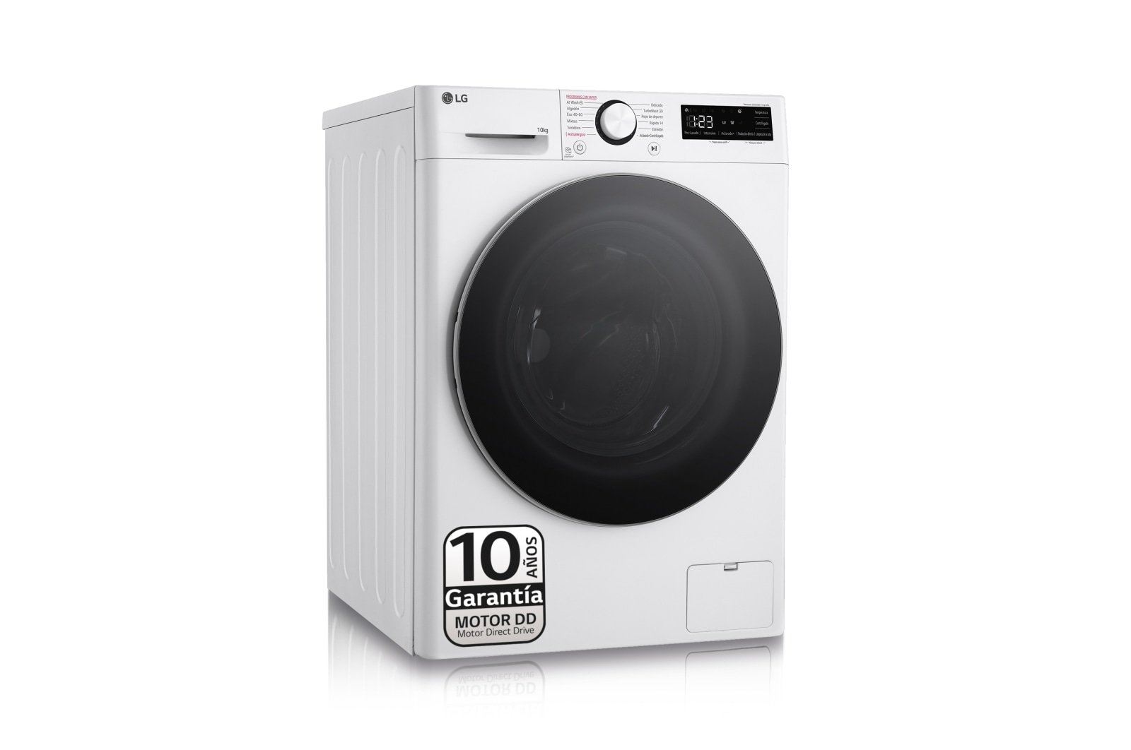 Lavadora inteligente AI Direct Drive. TurboWash 360º, Vapor, 10kg , 1400rpm Un 10% más eficiente que A, Serie 600 - F4WR6010A1W