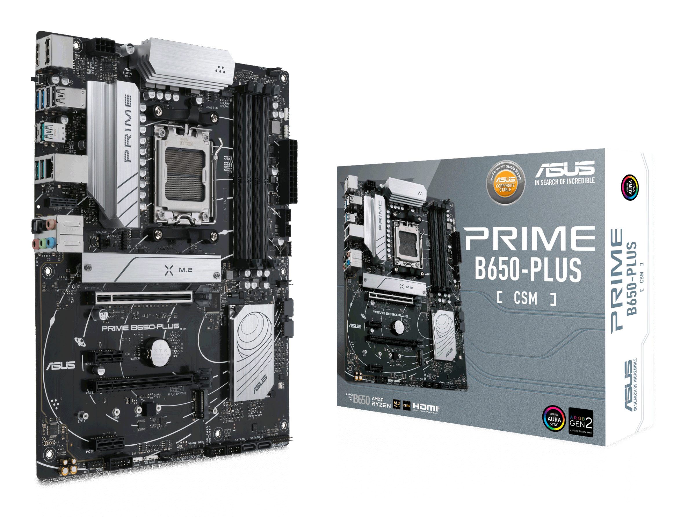 ASUS PRIME B650-PLUS-CSM AMD B650 Zócalo AM5 ATX 90MB1BS0-M0EAYC