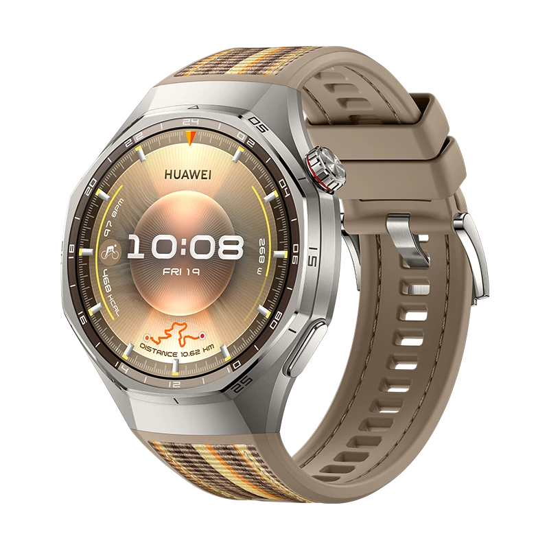 Smartwatch - Huawei Watch GT6 Pro, 46mm, Pantalla AMOLED, 21 días Autonomía, Monitorización avanzada de Salud, BT, Resistente al Agua, ECG , Marrón