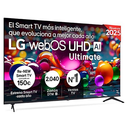Smart TV LG UHD Ultimate AI UA72 75 pulgadas 4K 2025 - 75UA72006LA.AEUQ | LG ES