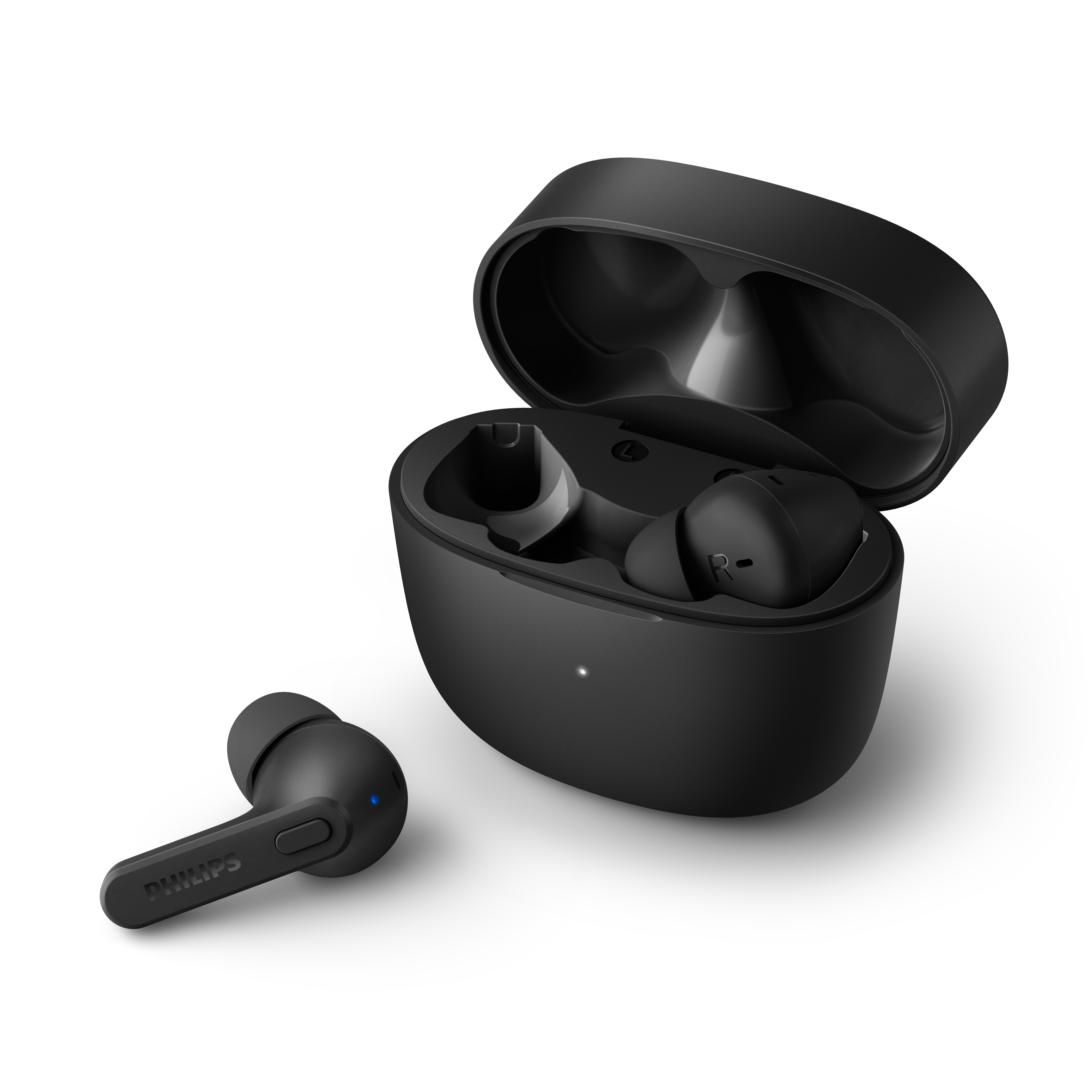 AURICULARES INTRAUDITIVOS BLUETOOTH PHILIPS TAT2206BK/00 BLACK IPX4 ESTUCHE DE CARGA