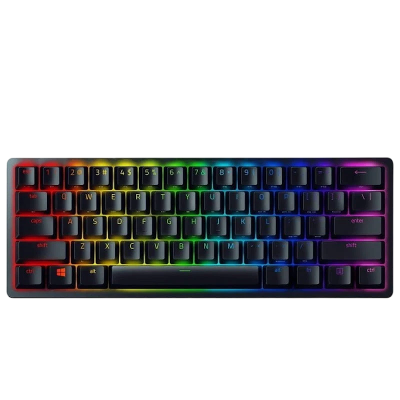 Teclado Mecánico Gaming Razer Huntsman Mini Clicky Optical Switch Morado