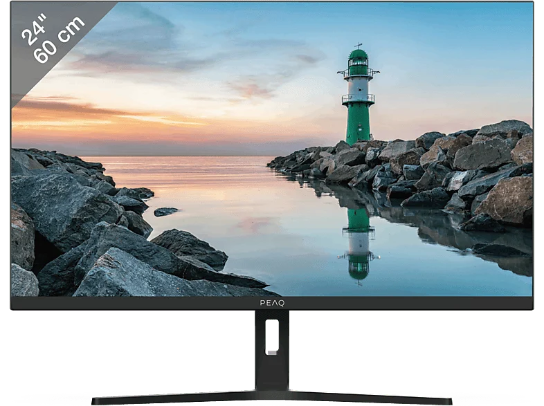 Monitor - PEAQ PMO S245-VFC, 24" Full-HD, 120 Hz, 6 ms, VA, FreeSync, Negro