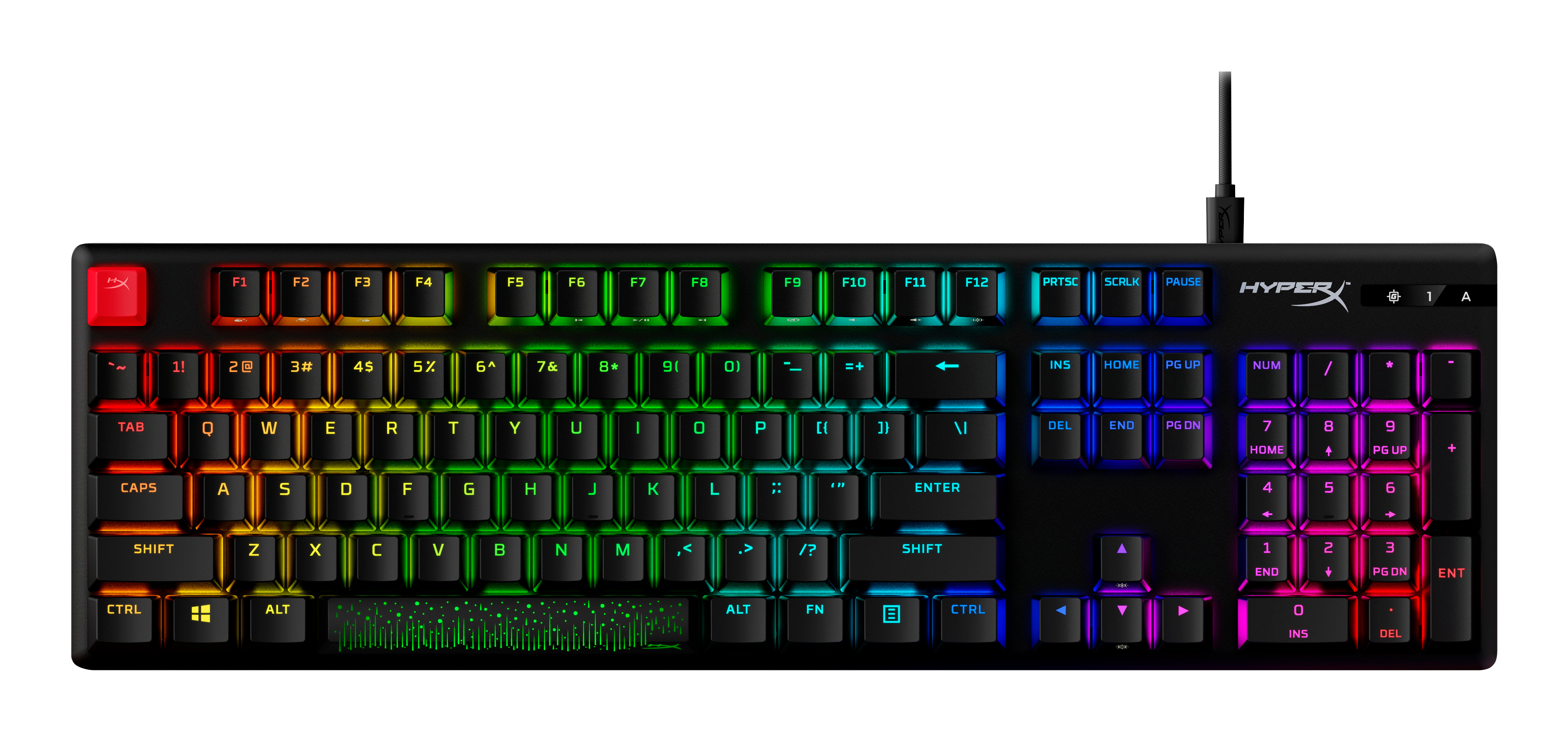 Teclado mecánico HyperX Alloy Origins RGB - Interruptores 639N4AA#ABA