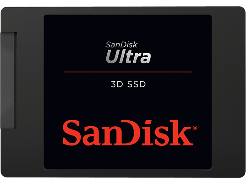 Disco duro SSD interno 4 TB - Sandisk Ultra 3D, 2.5", Lectura de hasta 560 MB/s, SATA III, nCaché™ 2.0, Negro